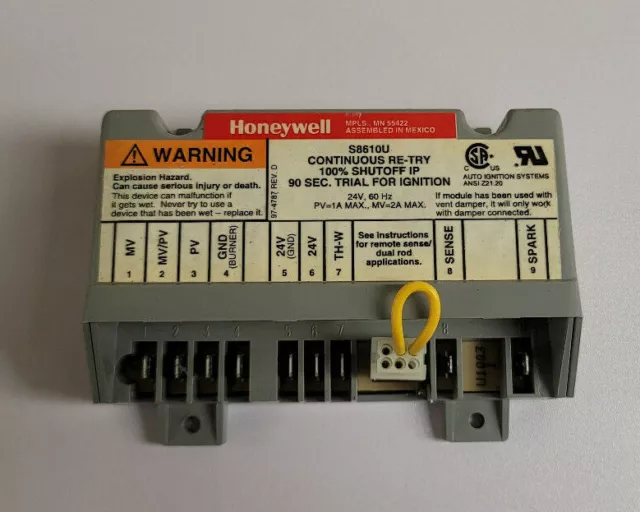 Honeywell S8610U1003 Furnace Ignition Control Module S8610U