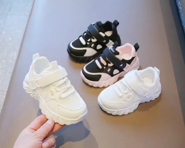 Kids Boys Trainers Sports Shoes Running Girls Comfy Toddler Casual Sneakers Size