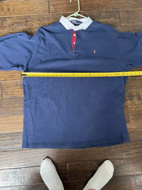RALPH LAUREN POLO Mens Rugby Shirt Large $24.99 - PicClick