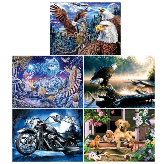 5D DIY Full Drill Round Diamond Painting Cross Stitch Embroidery Mosaic Gift