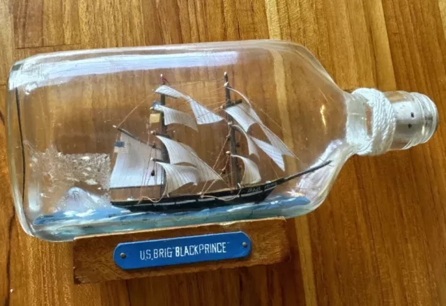 Ship In A Bottle US. BRIG Black Prince