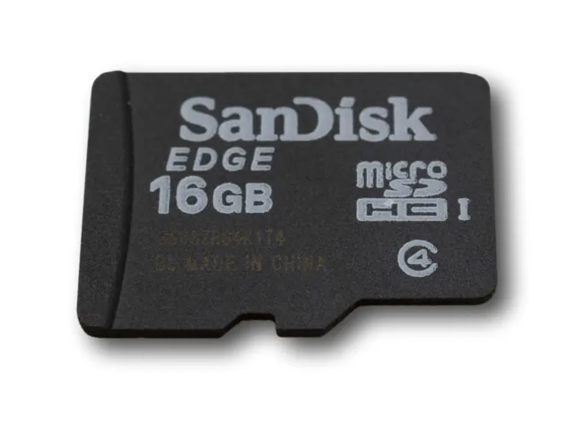 TARJETA DE MEMORIA SanDisk EDGE 16 GB Micro SD HC de JAPÓN #008