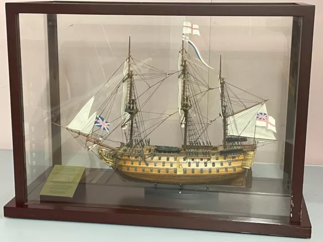 HMS Victory Large With Table Top Display Case - CS C97