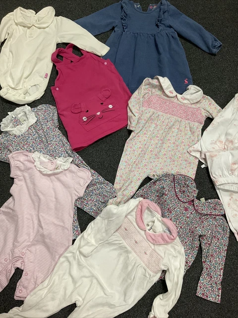 Pacchetto vestiti bambino jojo mamma bambina joule bianco azienda 6-12 mesi