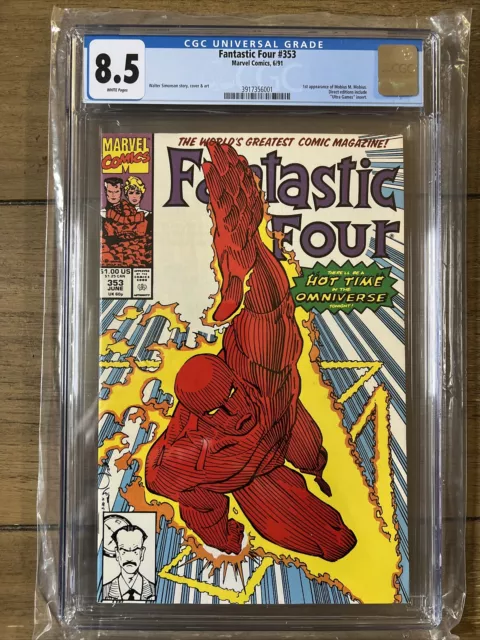 FANTASTIC FOUR #353 CGC 8.5 1st App of Mr. Mobius..So Little Time. So Much To Do