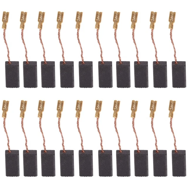 Carbon Brush 20Pcs Replaceable Great Conductive Carbon Brush for Electric MotoP1