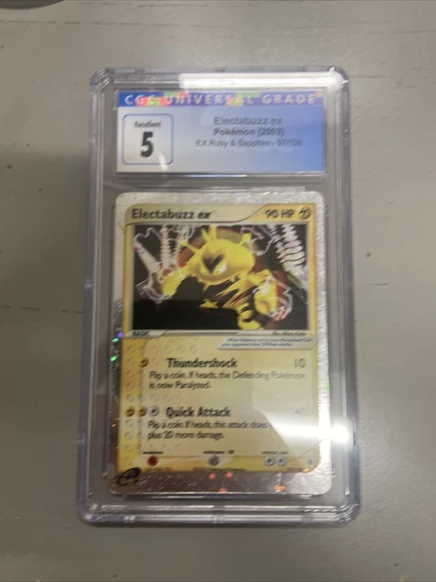 2003 Pokemon EX Ruby & Sapphire - Electabuzz EX #97/109 - Holo CGC 5
