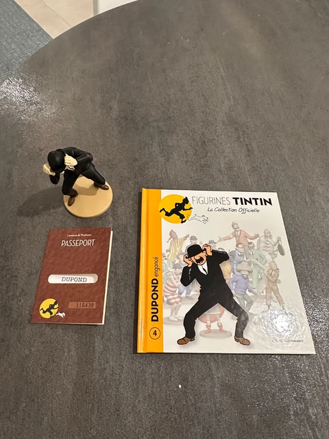 Figurine résine Tintin - #004BIS - Dupont engoncé sous son chapeau | BD Liège