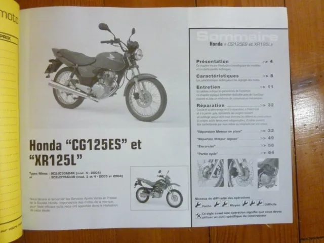 CG125ES - Fazer Revue Technique moto Honda Yamaha Etat - NEUVE PORT Reduit Fran 3