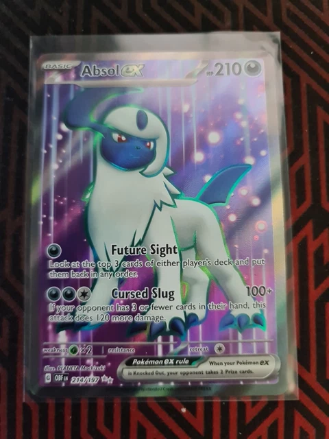 Pokemon - Absol Ex - 214/197 - Full Art Rare Holo S&V Obsidian Flames - New