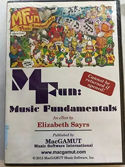 Mfun Musique Fondamentaux Elizabeth Sayrs Macgamut Dvd-Rom