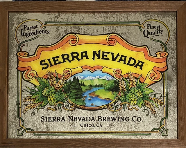 Sierra Nevada Brewing Co Framed Mirror Decor