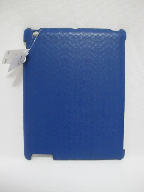 NWT COACH Blue Molded iPad 2 Case (2013) F64219 *FREE SHIP*