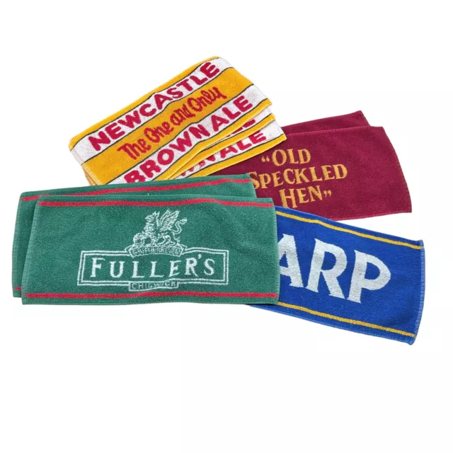 3 Newcastle Brown Ale, 2 Old Speckled Hen, 2 Fuller’s, 1 Harp Bar Towels 8pk
