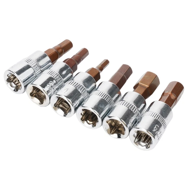 Reliable 1Pc Hex Bit Socket for Hand Tools 14 Inch Drive H3 H4 H5 H6 H7 H8