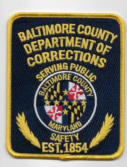 Baltimore County Sheriff Police Dept of Corrections State Maryland MD NEW