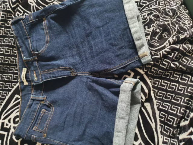 Women Shorts Size Uk 12 Oasis Denim