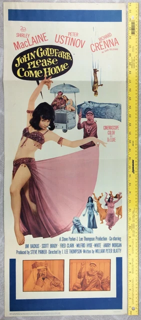 Insert Poster 1964 John Goldfarb Please Come Home Vintage Original S MacLaine