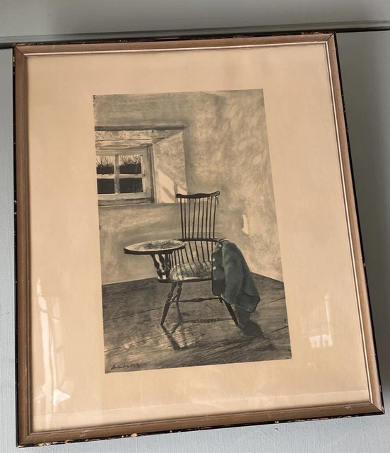Andrew Wyeth WRITING CHAIR art print framed