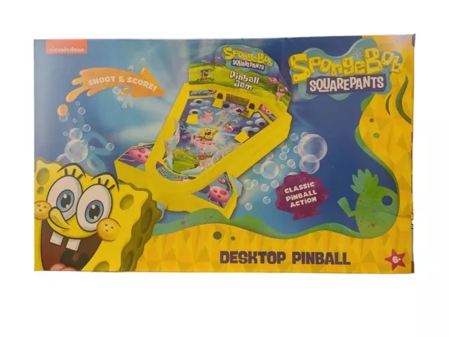 SPONGEBOB SQUAREPANTS NICKELODEON TABLETOP DESKTOP PINBALL GAME