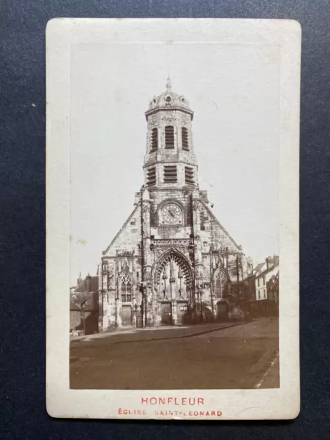 France, Honfleur, Église Saint-Léonard, vintage albumen print, ca.1870 Tirage vi