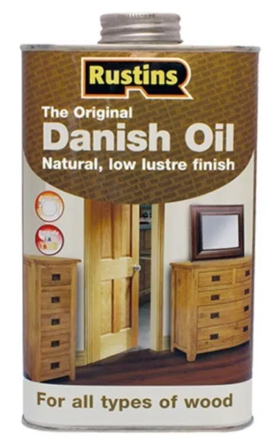 Aceite danés Rustins 250 ml protección para acabado de madera