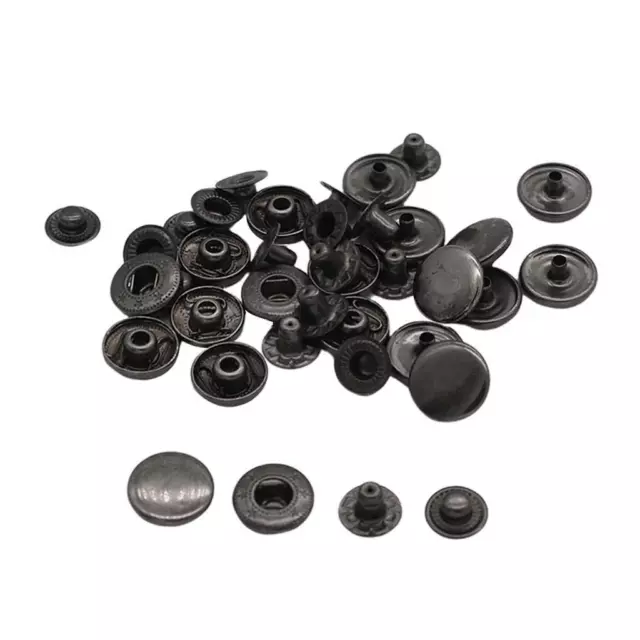 10 ensembles de boutons-pression en métal 15 mm attaches boutons-pression jeans