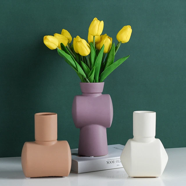 Ceramic Vase Vase Ornaments Bulk Vases White Table Decor Irregular