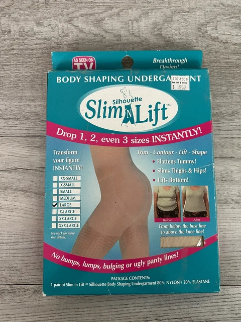 Silhouette Slim n Lift Womens Large Beige Body Shaping As seen on TV NWT