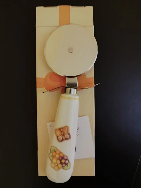 Tagliapizza Country THUN Con Farfalla - Acciaio Inossidabile E Gres Decorato - Foto 7