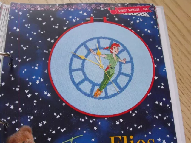 Disney Cross stitch chart Peter Pan Clock design beautiful chart