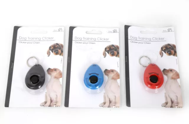 Key Ring Dog Training Clicker Teaching Tool Dogs  Puppy Puppies Easy Control