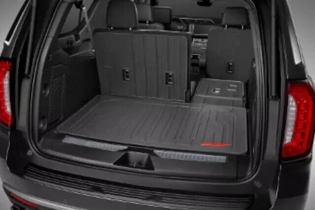 OEM GM 2021-2024 GMC Yukon Integrated Cargo Liner Jet Black w/ GMC Logo