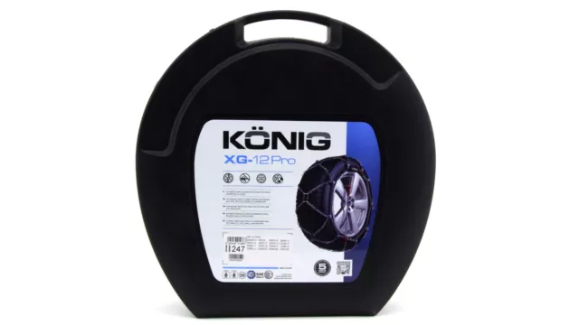 König Thule XG-12 Pro 265 Snow Chains Automatic Rim Protection Traction Aid