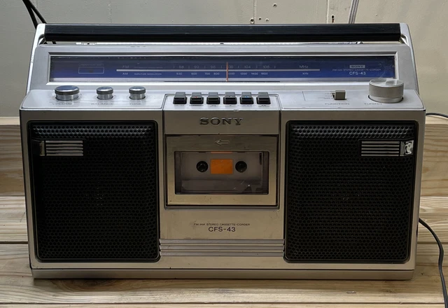 可動品] Sony Sports CFS-905 ラジカセ boombox ポータブルプレーヤー