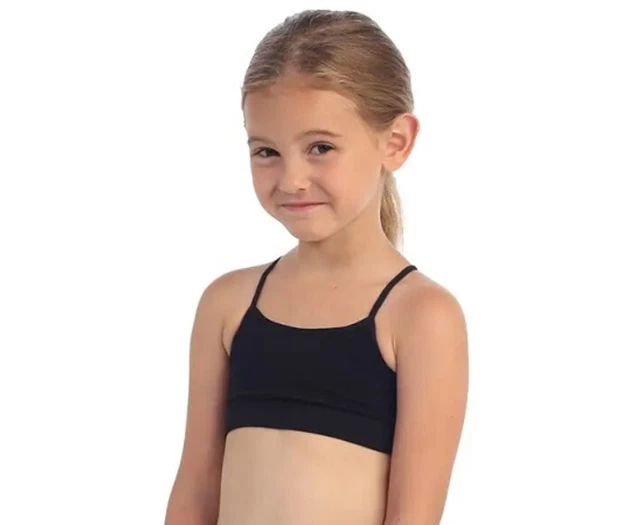 Black Kurve Bra Top New with Tags NWT Dance Cheer Gymnastics Yoga Athletic Crop
