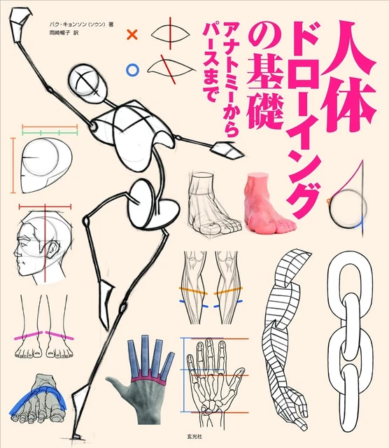 HOW TO DRAW Basics Human Body Drawing Anatomy to Perspective Book Japan ...