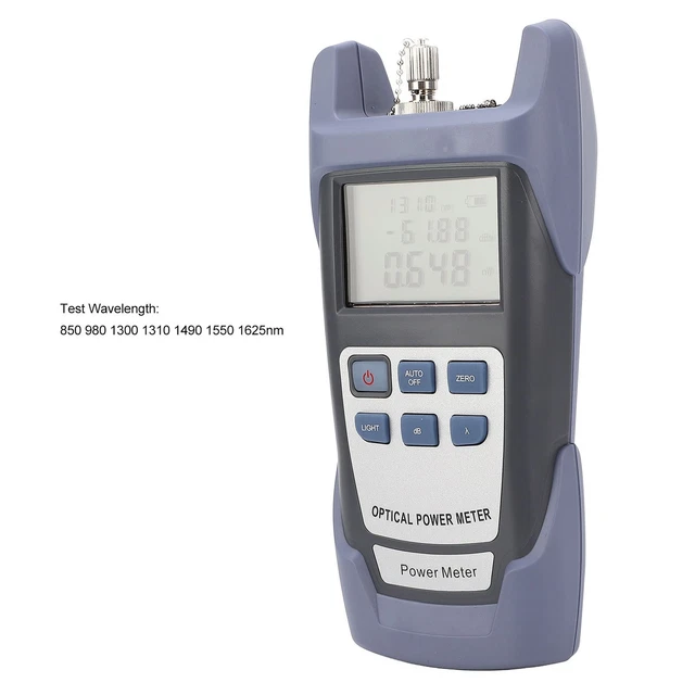 Optical Power Meter Wire Stripper Adapter Wrench VFL Visual Fault Locator Kit