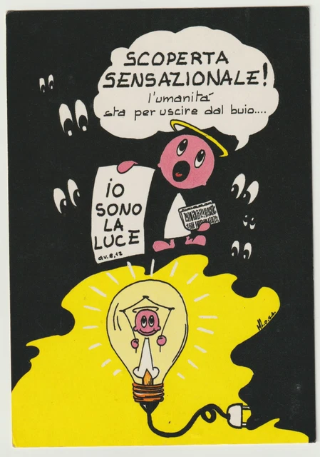 ITALIA - cartolina IO SONO LA LUCE - Monache Agostiniane - nvg - fg