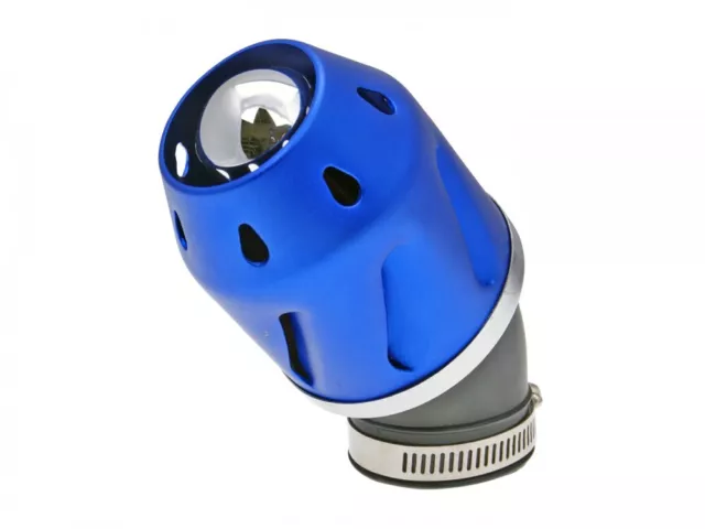 101_Octane Luftfilter Grenade Gewinkelt 42mm blau für Buffalo Benelli Sym TM