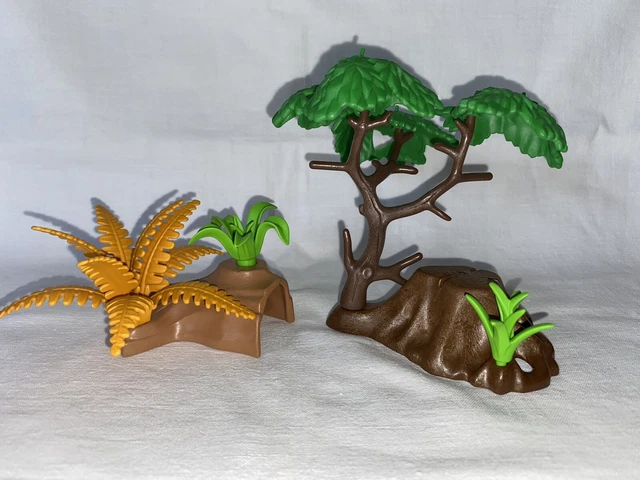 Lot Playmobil 1.2.3 - La Forêt (réf 6772) - Avec Animaux Et Arbre - État D'occasion