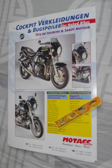 MOTAC SUZUKI BANDIT tete de fourche Brochure fiche publicité pub moto prospekt