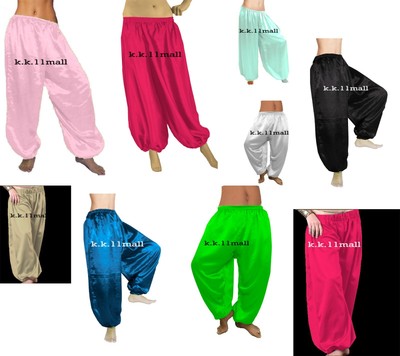 Aladdin Danza Del Ventre Yoga Pantalone Carnevale Arabo Harem ALADDIN Hippie Genio Forti 