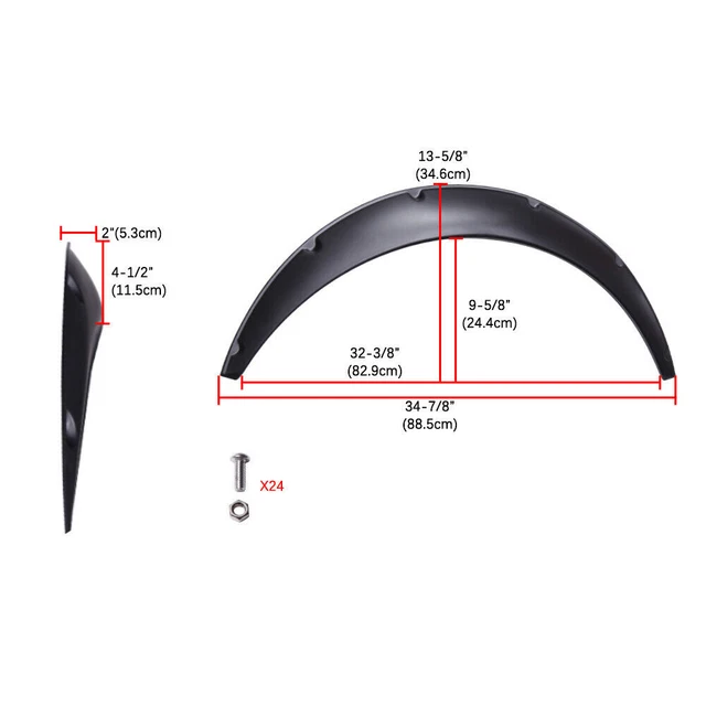 FENDER FLARES EXTRA Wide Body Kit Wheel Arches For Audi A4 A5 A6 B7 B8