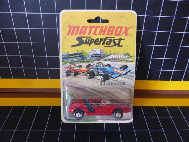Matchbox Superfast Brésil – Siva Spyder Bleu Métallisé – Base Manaus – 1/64