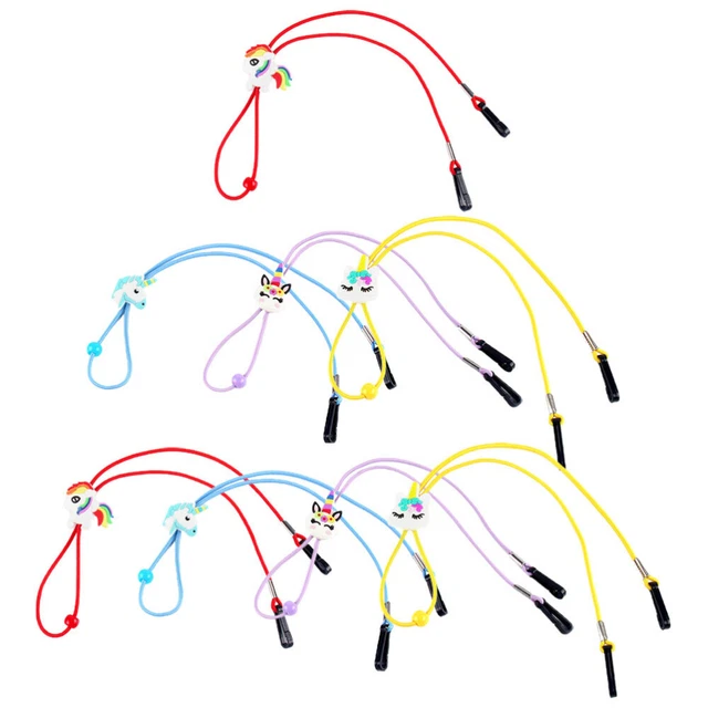 8 Pcs Cartoon Exquisite Eyeglasses Strap Glasses Chain for Kids