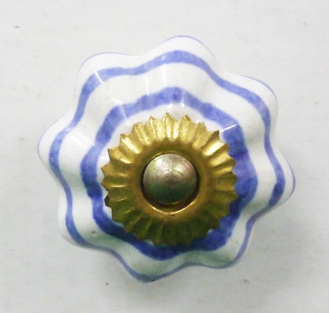 Boutons Porcelaine Céramique Artisanal Poignées Porte Tiroir Placard Armoire