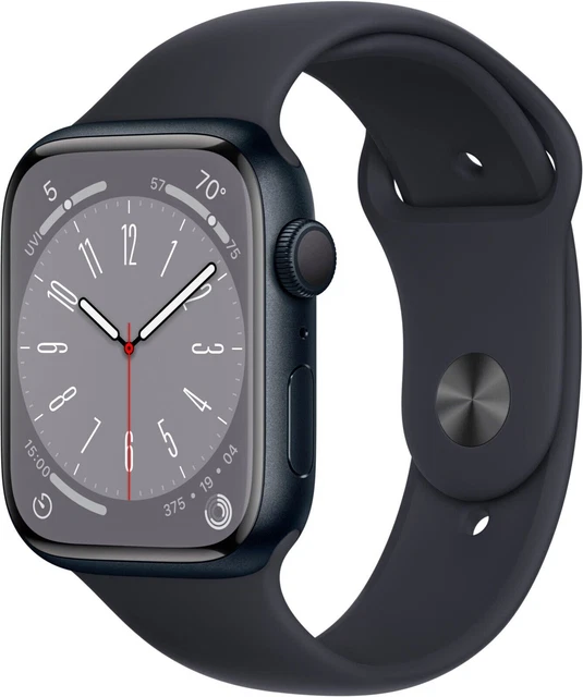 APPLE WATCH SERIES 8 45mm GPS Only Midnight Aluminum Case Nike Sport 