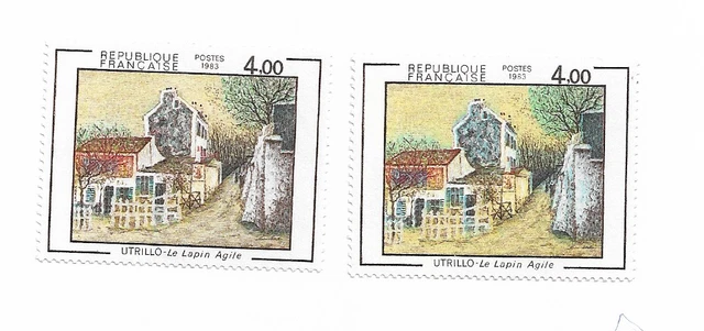 FRANCE VARIÉTÉ DE Couleur TP N° 2759 ( Bleu Et L'autre Bleu-Gris ) Neuf