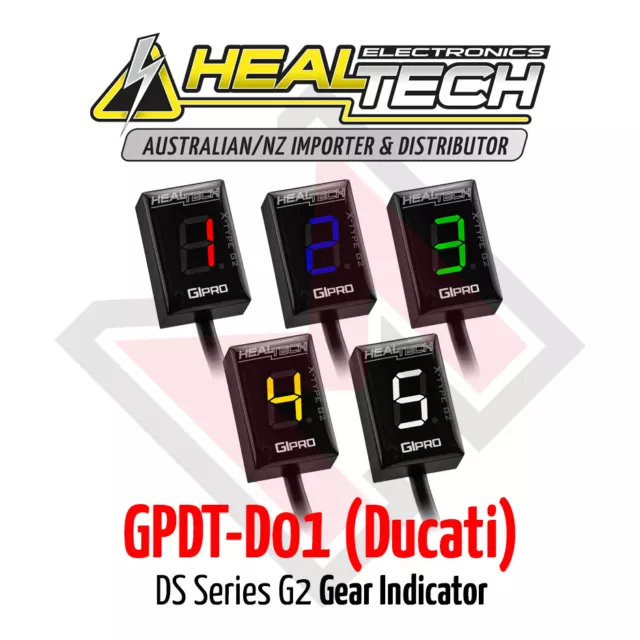 Healtech GiPRO DS Series G2 Gear Indicator GPDT-D01 Ducati FREE EXPRESS SHIPPING